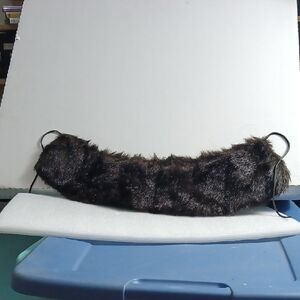 Faux Fur Brown Collar with string